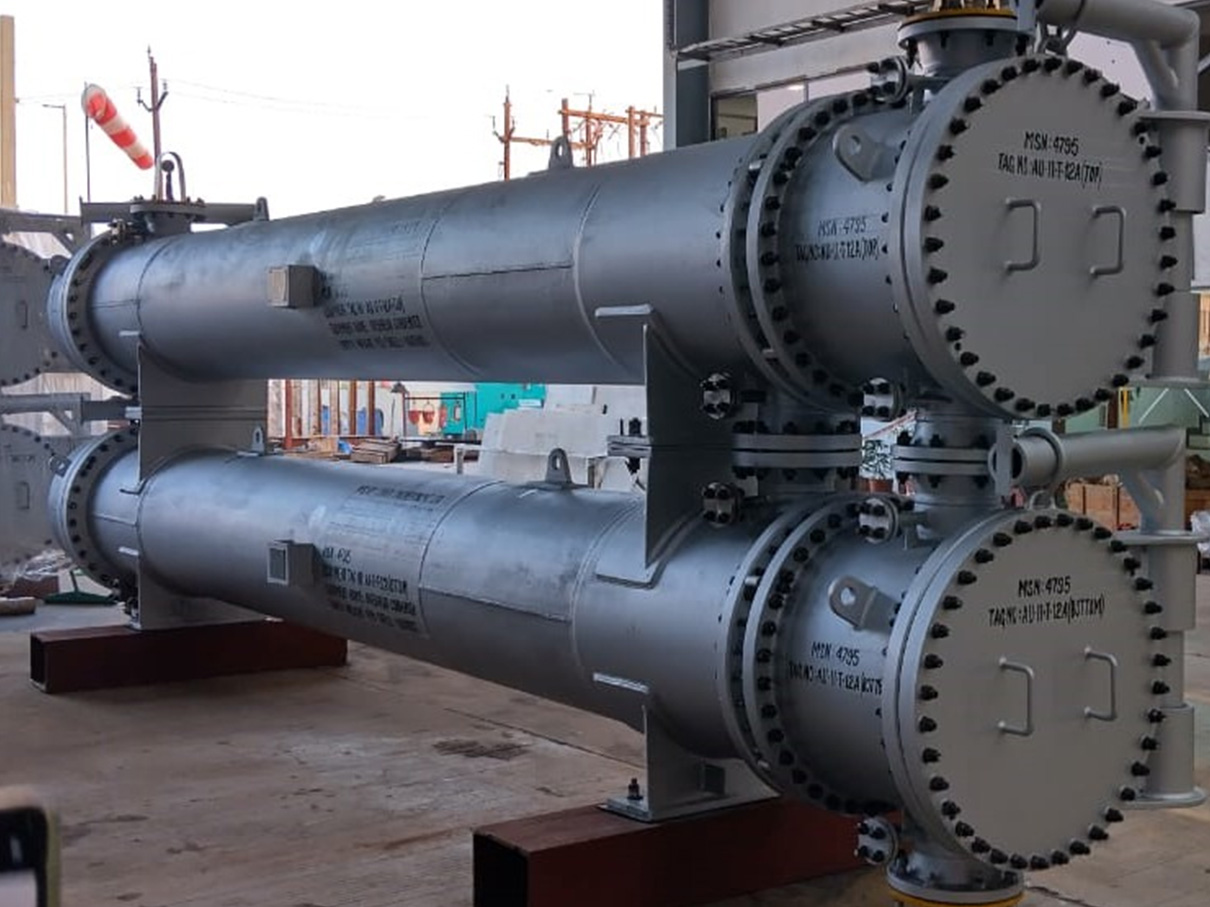 Duplex 2205 Clad Stack Type Heat Exchanger for IOCL Mathura Refinery