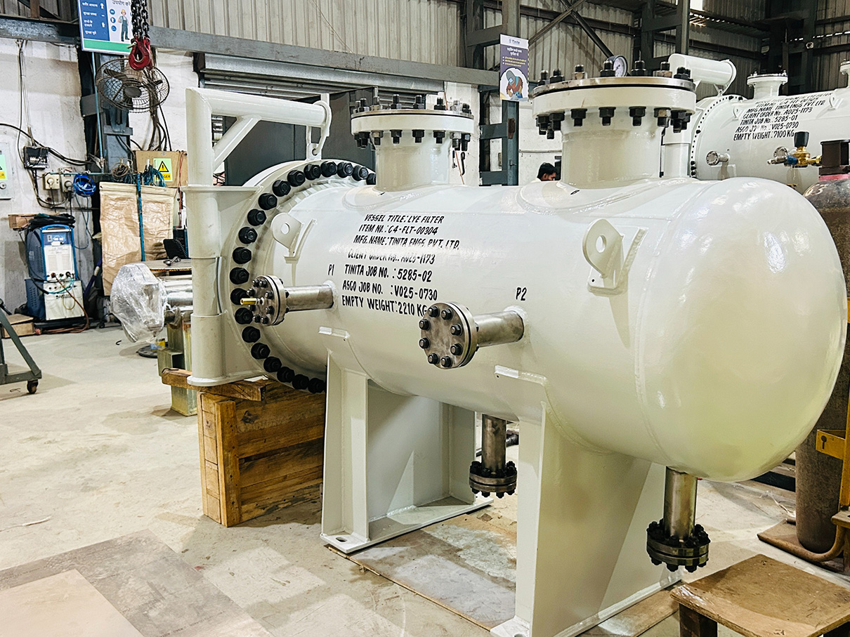 Incoloy 825 Magnetic Lye Filter Vessel for Green Hydrogen Production
