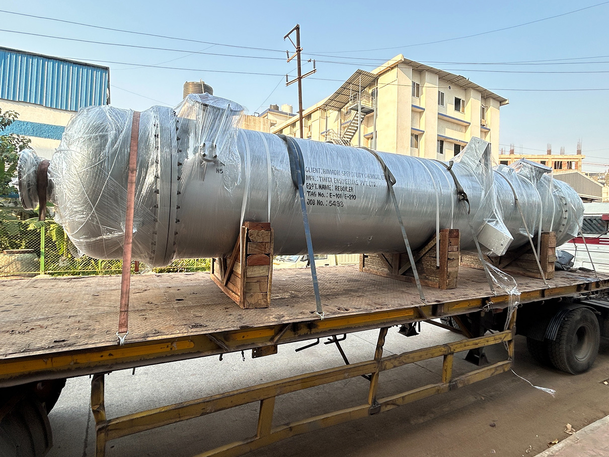 SA516 Gr.70 Shell Reboiler with SS316L Tubes for Coal Tar Distillation Plant