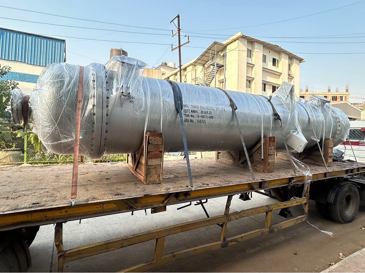 SA516 Gr.70 Shell Reboiler with SS316L Tubes for Coal Tar Distillation Plant