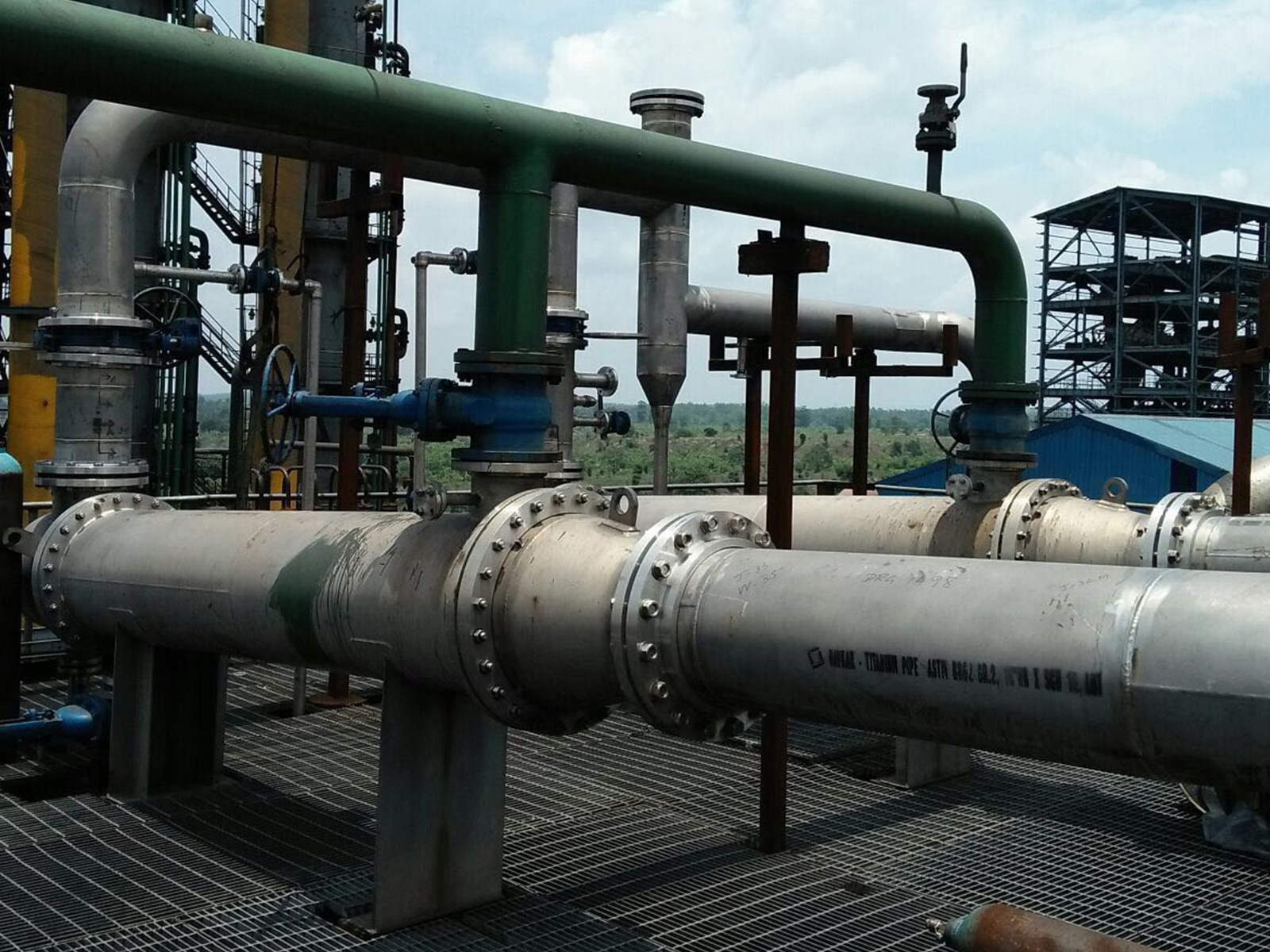 TITANIUM PIPING 8000" DIA Ammonia Still & Dissociator Unit Coke Oven-2 Steel Plant