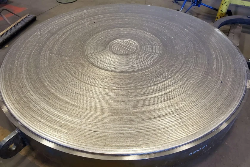 Weld overlay cladding using corrosion resistant alloy
